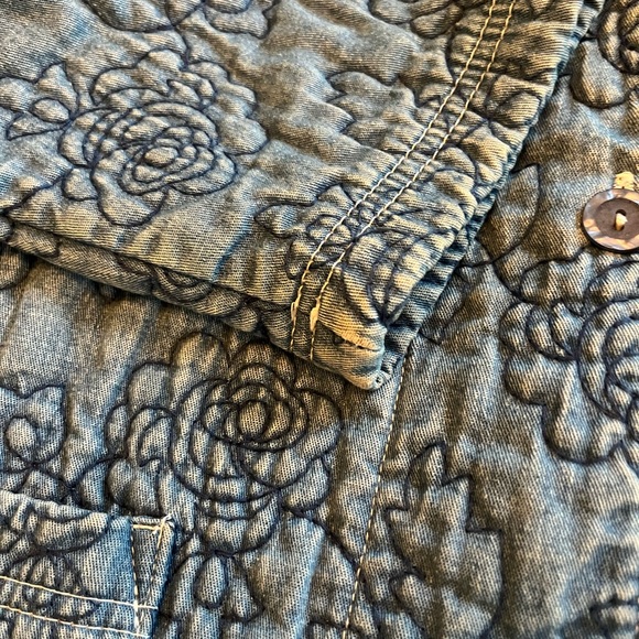 Chambray Quilted Chore Coat - Picture 5 of 5